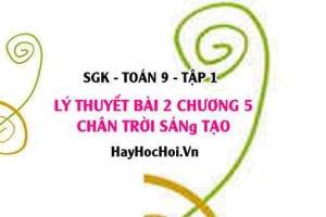 Lý thuyết Toán 9 Bài 2: Tiếp Tuyến Của Đường Tròn (Chân Trời Sáng Tạo)